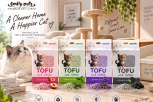 Emily Pet Tofu cat litter OEM manuracturer — plant-based flushable clumping formula by PY- PET Aisha-Pet factory